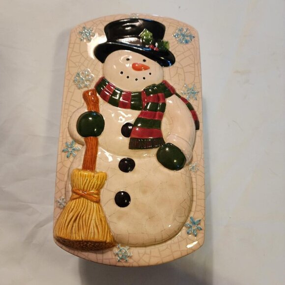 DEBCO LOAF PAN WITH SNOWMAN LID - Picture 2 of 10